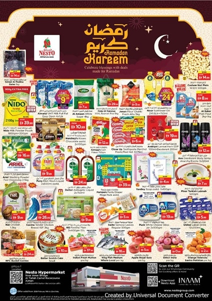 Nesto Ajman offers Catalog cover page