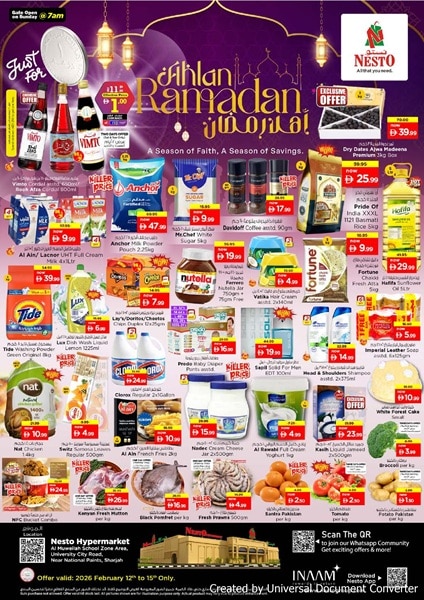 Nesto Sharjah Catalog cover page