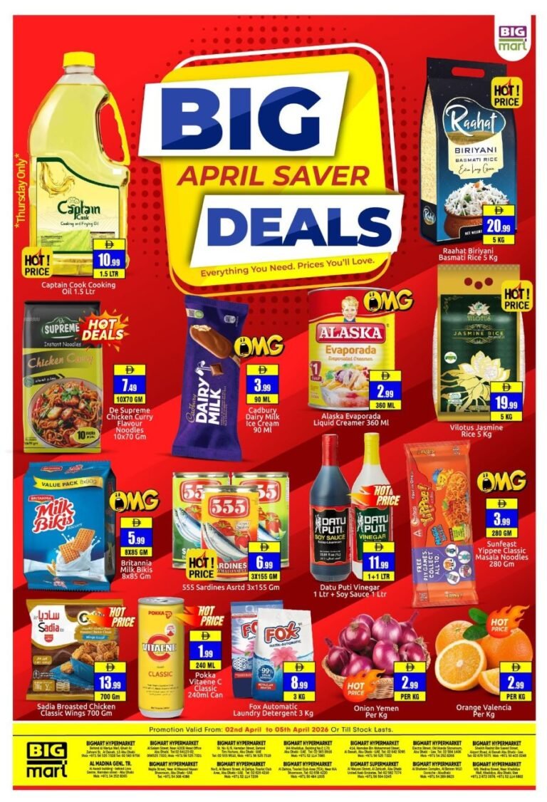 BIGmart Abu Dhabi Big April Saver deals