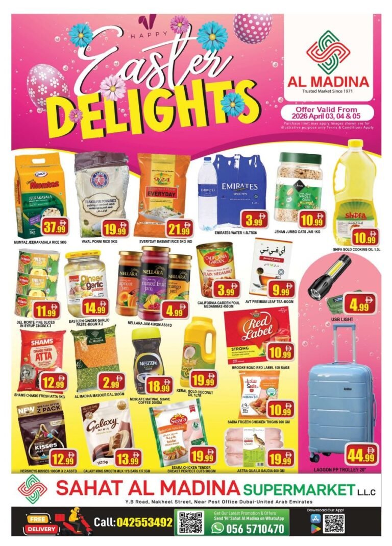 Sahat Al Madina Deira Easter delights deals