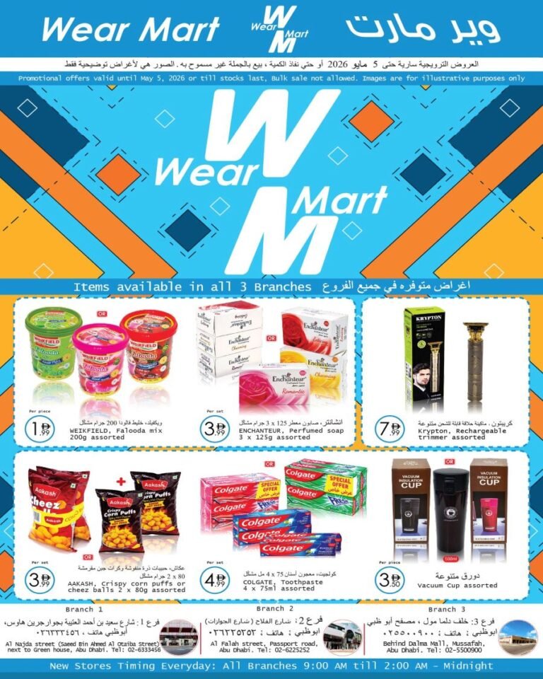 Wear Mart Monthly Sale