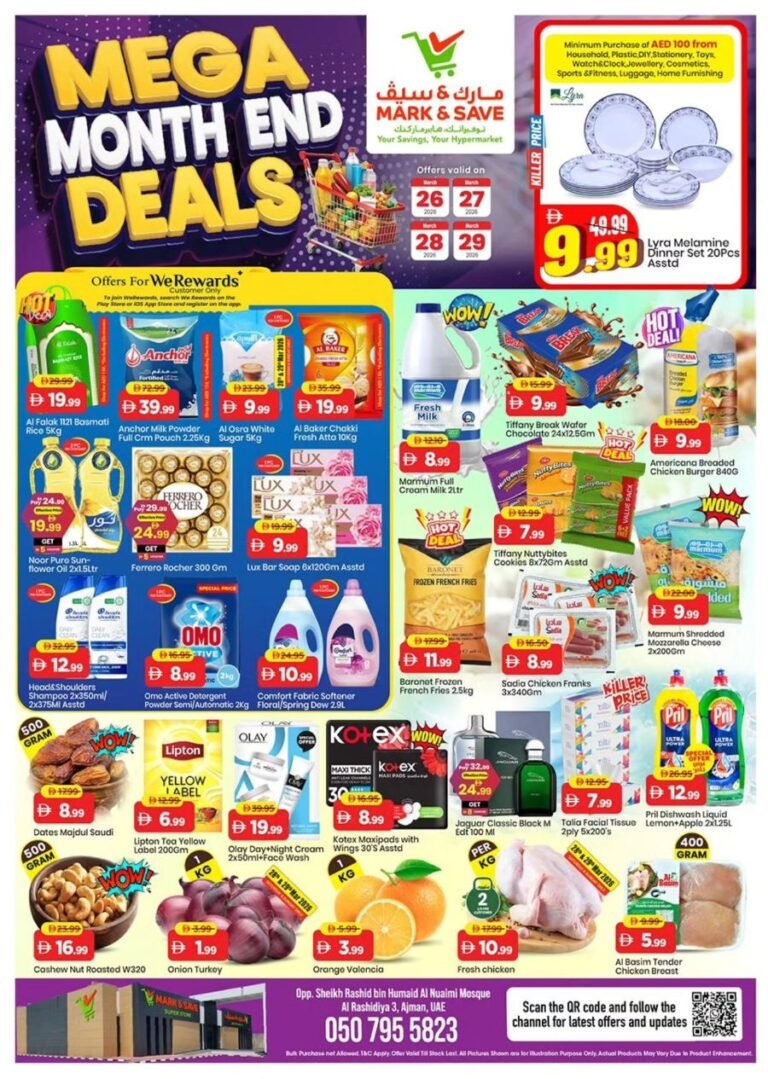 Mark & Save Ajman Mega Month end deals