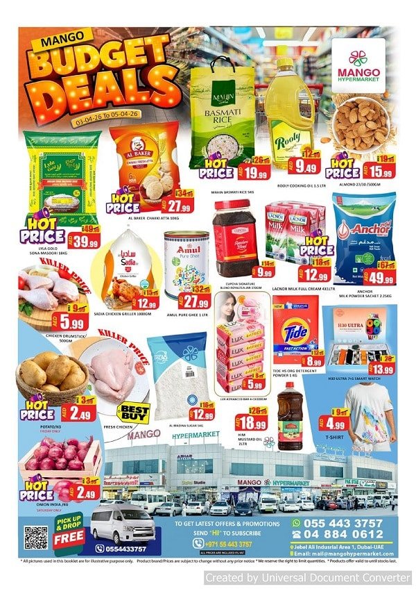 Mango Hypermarket Jebel Ali Budget deals