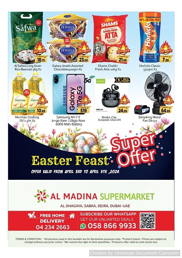Saqer Al Madina Supermarket Super Offers