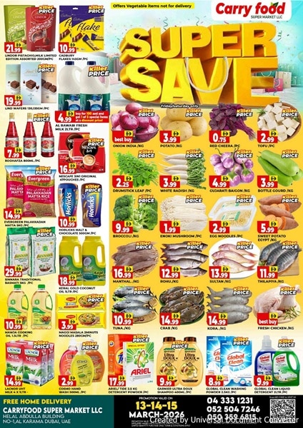 Carry food Supermarket Super Save offer