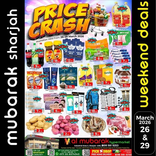 Al Mubarak Hypermarket Price Crash offers