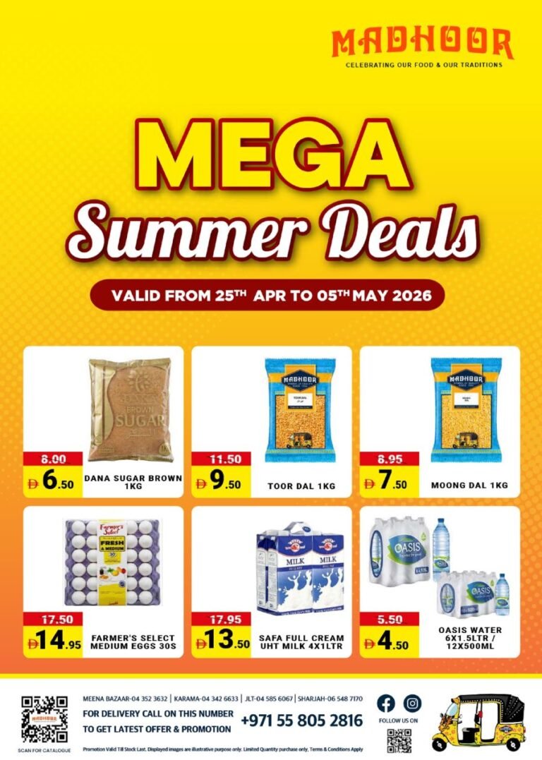 Madhoor Stores Mega Summer deals