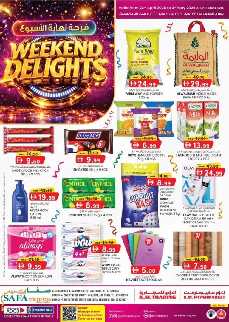 SAFA Express Abu Dhabi Weekend delights