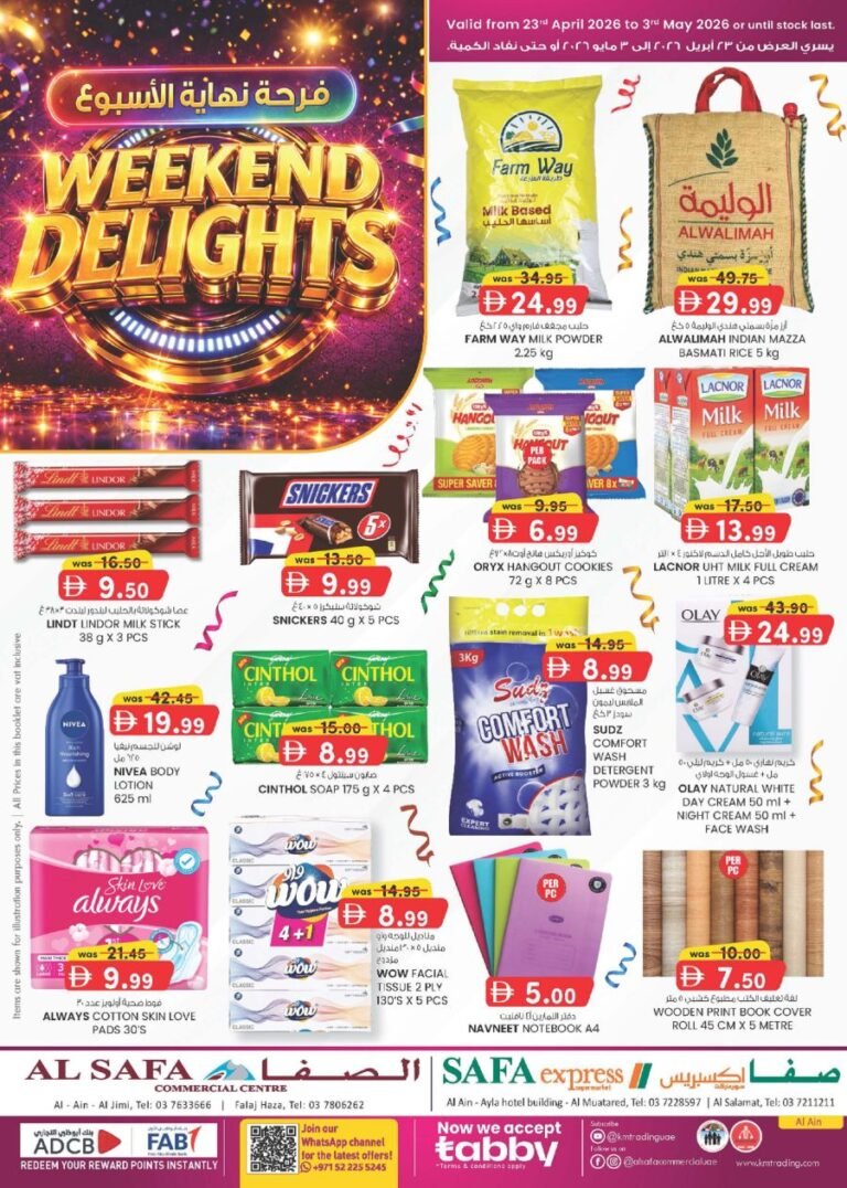 SAFA Express Al Ain Weekend delights