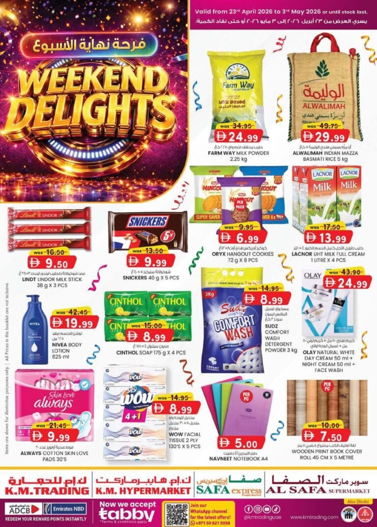 KM Trading Abu Dhabi Weekend delights