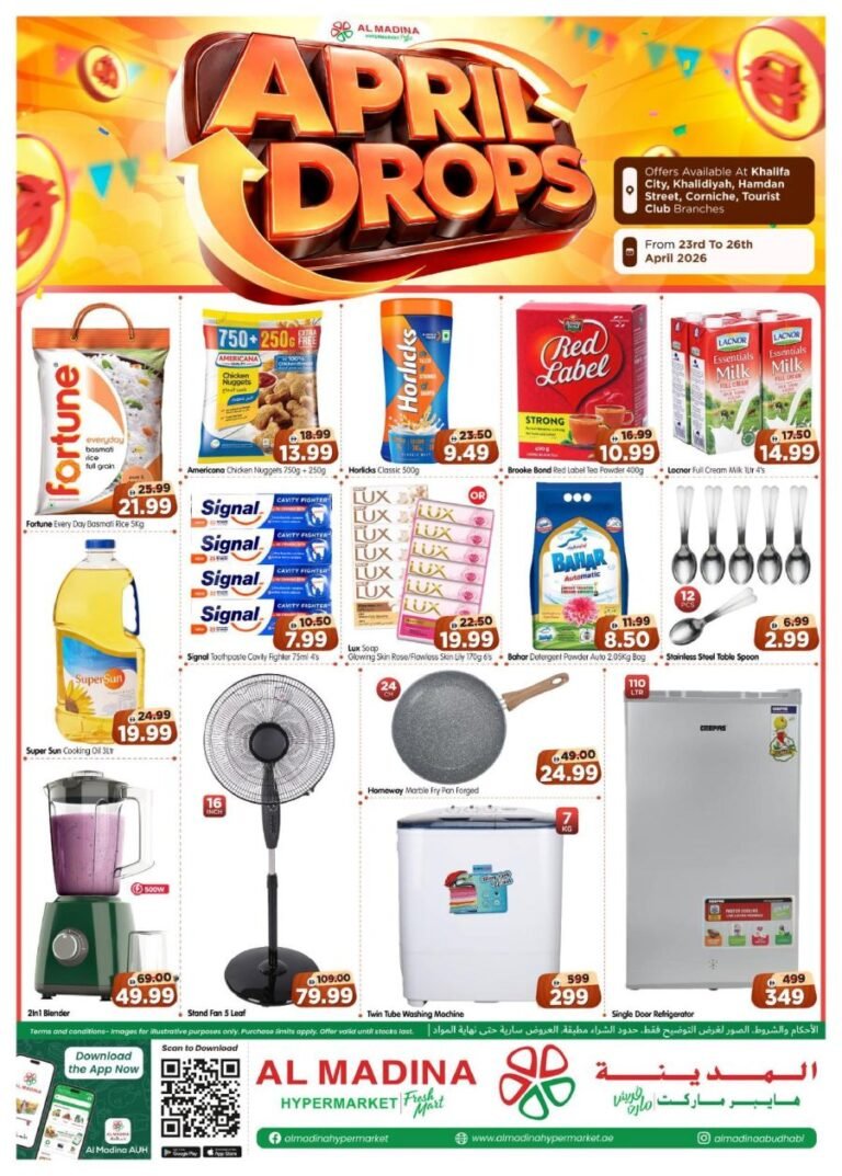 Al Madina Hypermarket Abu Dhabi April Drops deals