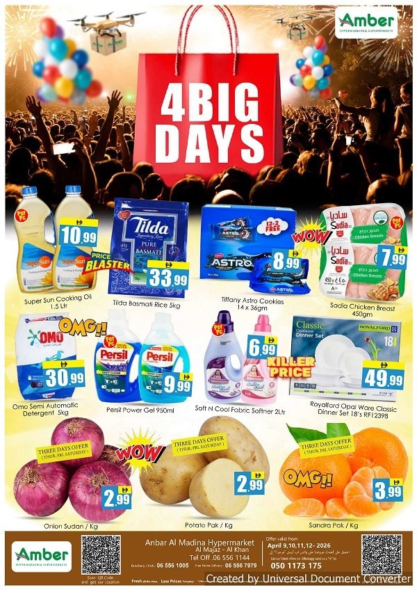 Amber Hypermarket 4 Big Days Offers