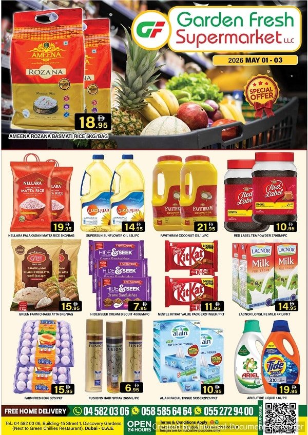 Garden Fresh Supermarket offers Catalog cover page