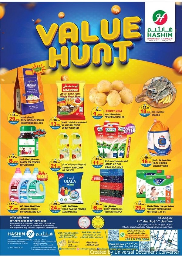 Hashim Hypermarket Value Hunt offers
