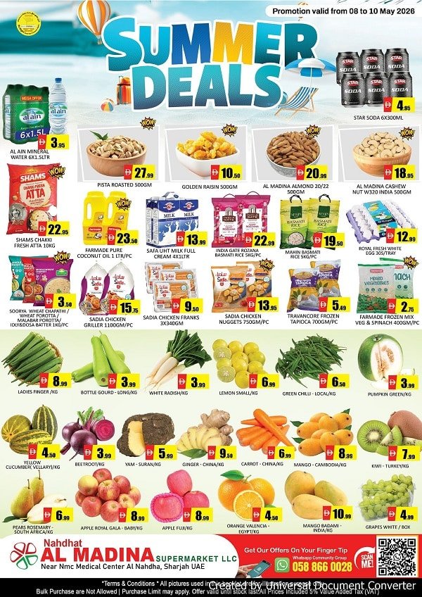Nahdhat Al Madina offers catalog cover page