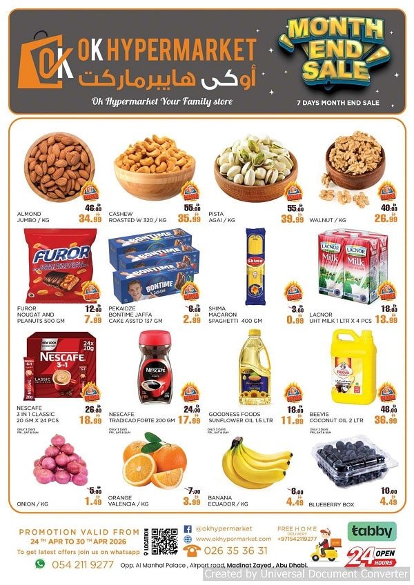 Ok Hypermarket  Month End Sale