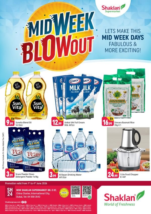 Shaklan Market Midweek Blowout deals