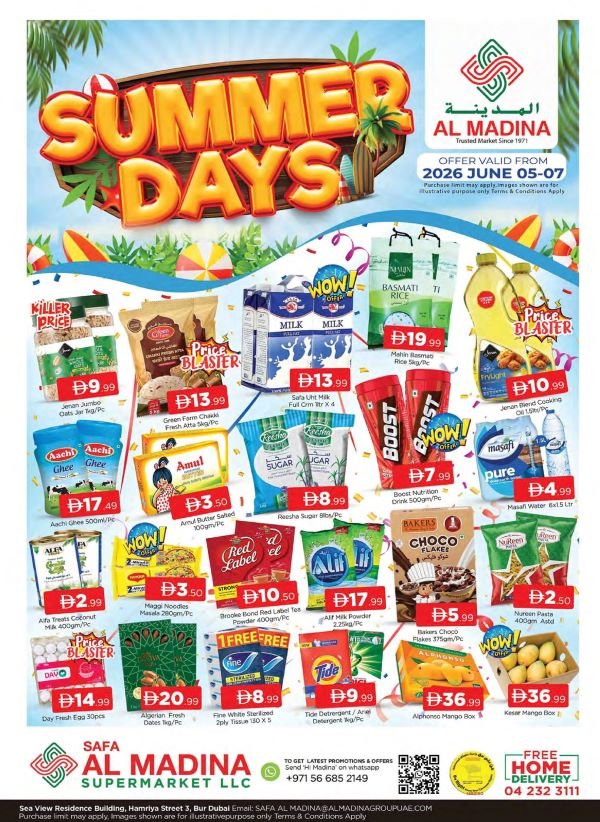 Safa Al Madina Bur Dubai Summer days offers