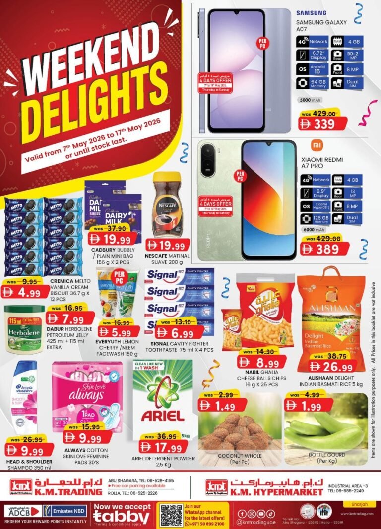 KM Trading Sharjah Weekend delights