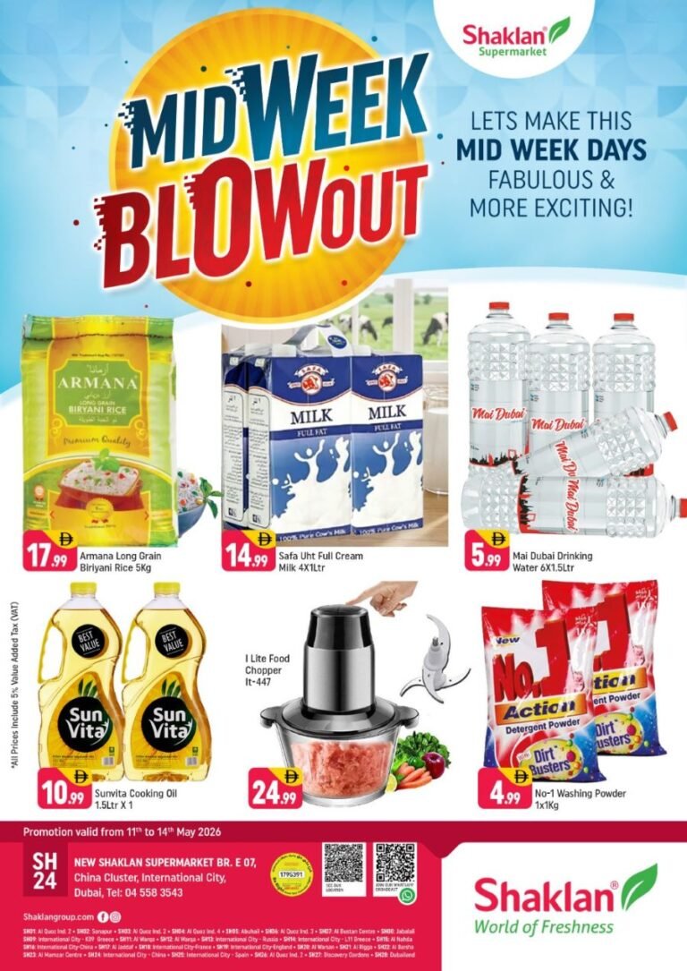 Shaklan Market mid week Blowout deals