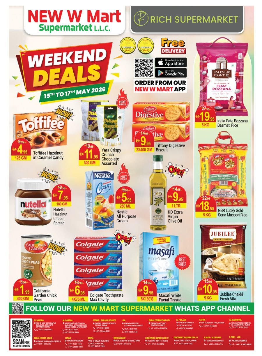 New W Mart Weekend deals
