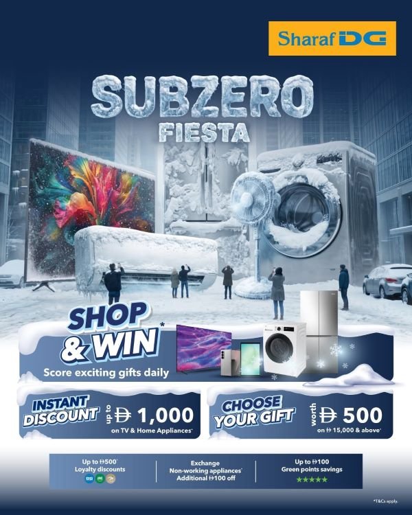 Sharaf DG Subzero Fiesta Promotion