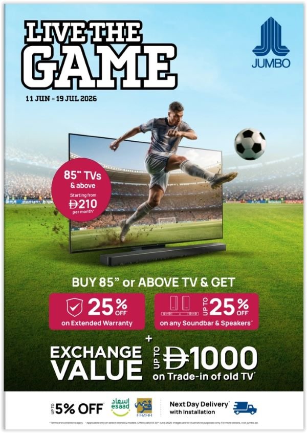 Jumbo Electronics Live the Game Promotion