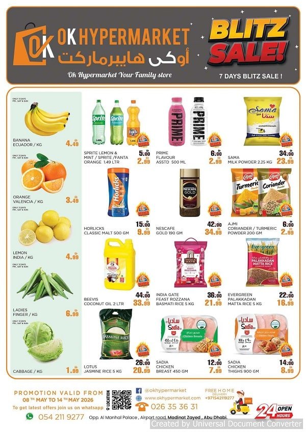 Ok Hypermarket Offers Catalog cover page