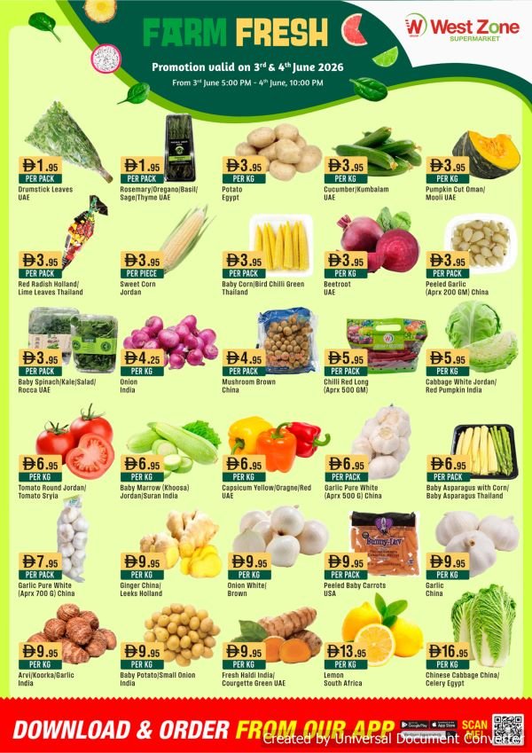 West Zone Farm Fresh offers