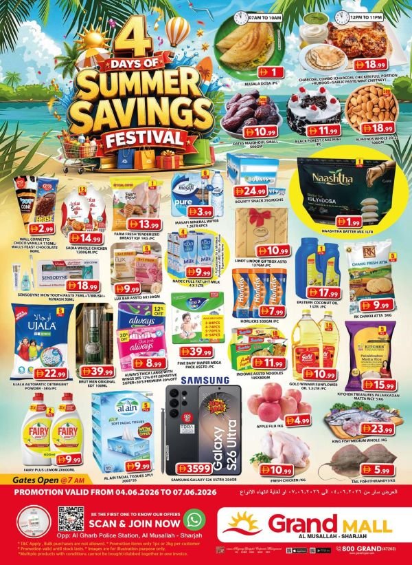 Grand Mall Sharjah Summer Savings Festival