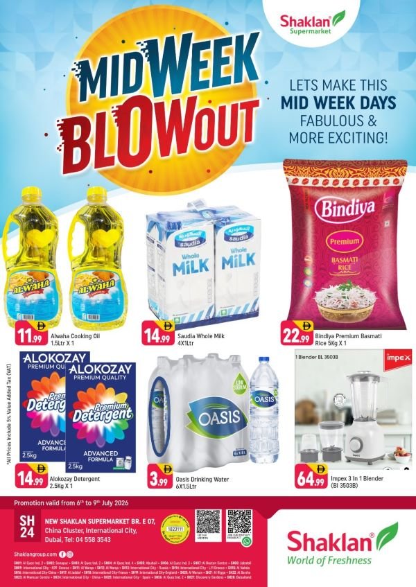 Shaklan Market Midweek Blowout deals