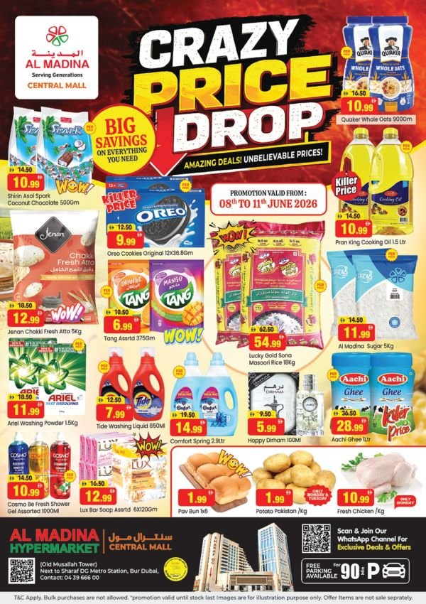 Al Madina Central Mall Crazy Price Drop deals