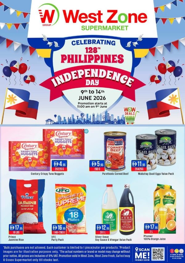 West Zone Philippine Independence day offers