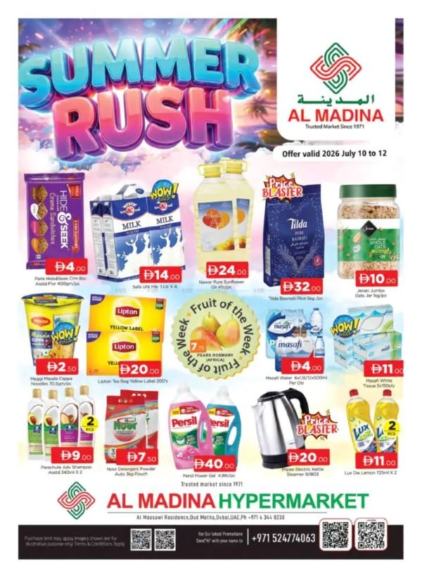 Al Madina Hypermarket Oud Metha Summer offers