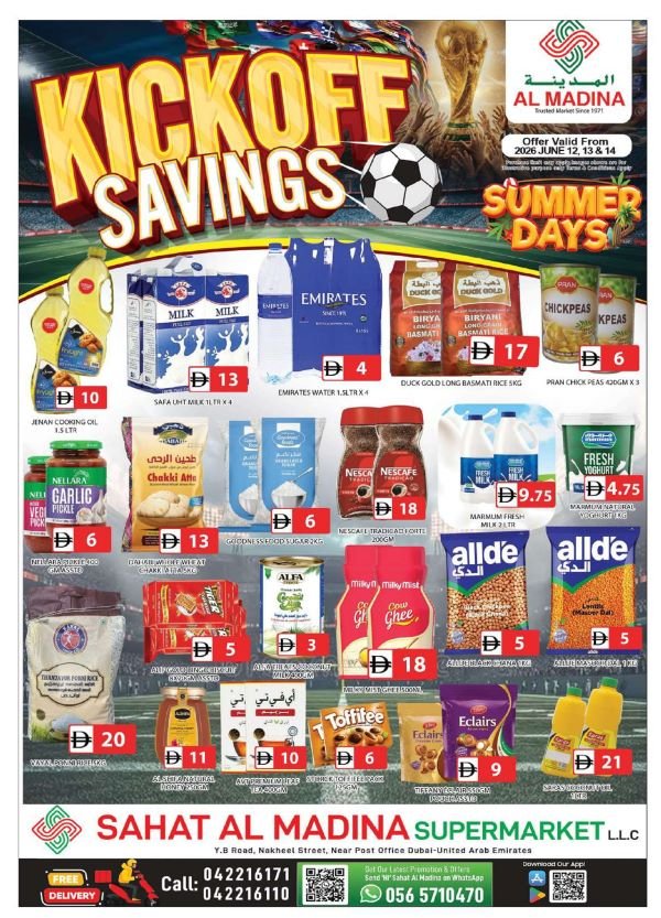 Sahat Al Madina Deira Kick OFF Savings Promotion