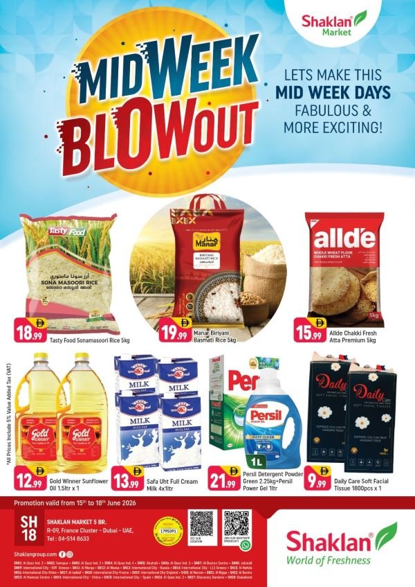 Shaklan Market Midweek Blowout deals