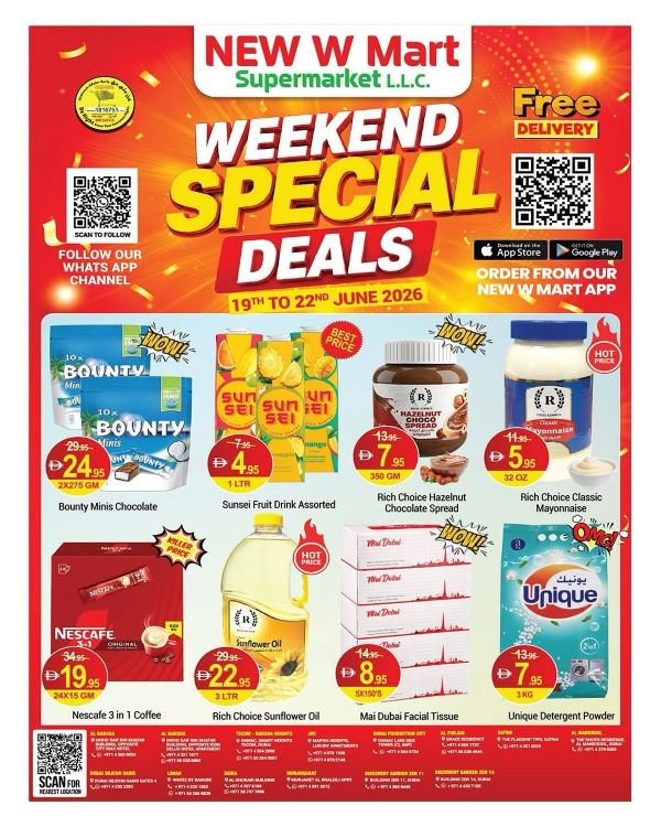 New W Mart Weekend Special deals