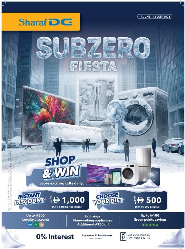 Sharaf DG Subzero Fiesta Promotion