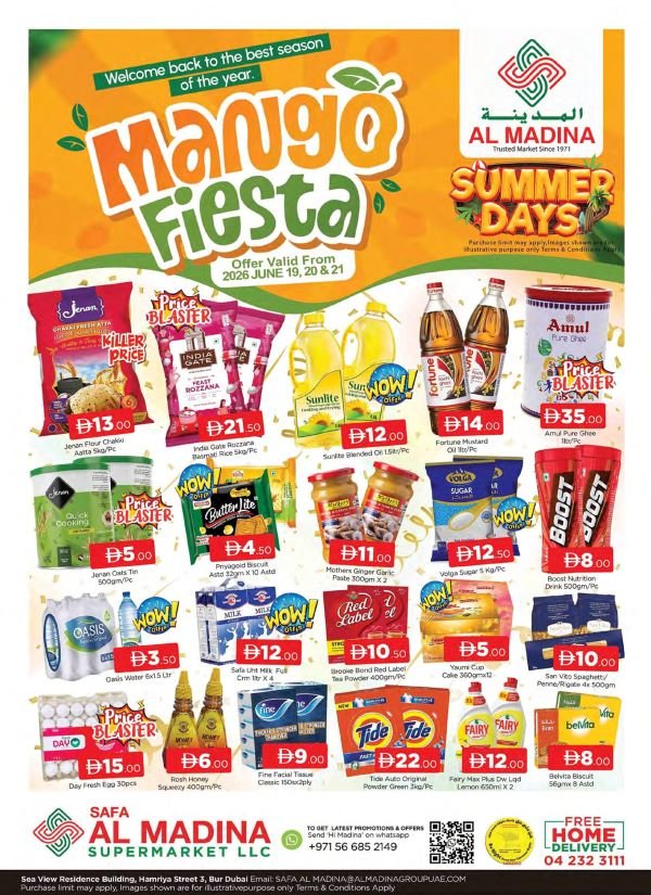Safa Al Madina Bur Dubai Mango Fiesta offers