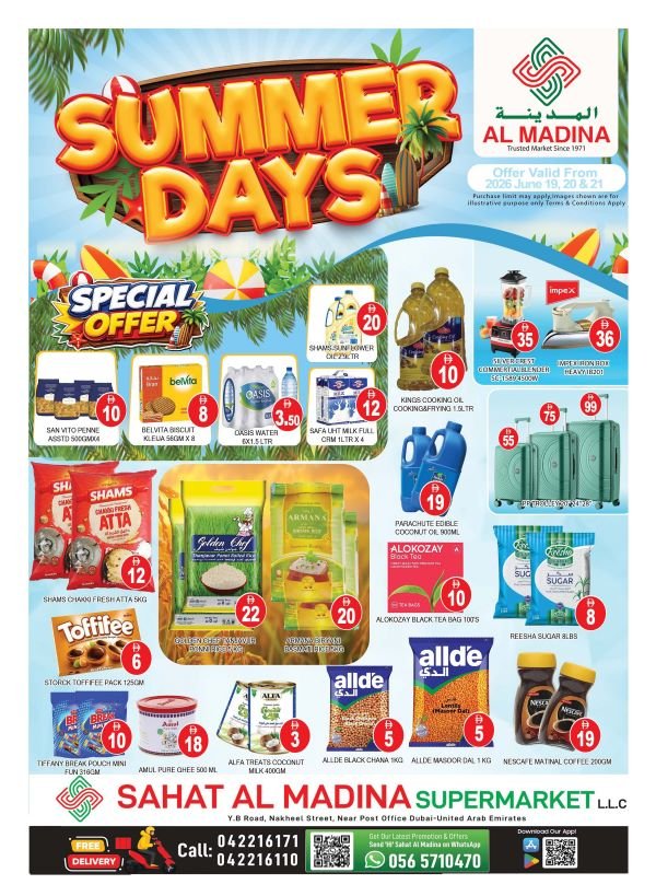 Sahat Al Madina Deira Summer days Promotion