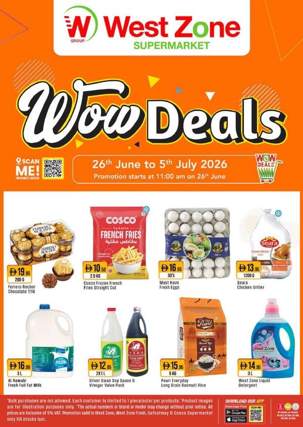 West Zone Wow deals