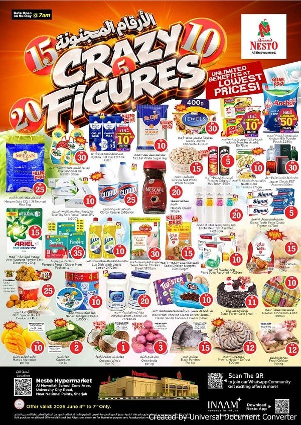 Nesto Sharjah Crazy Figures offers