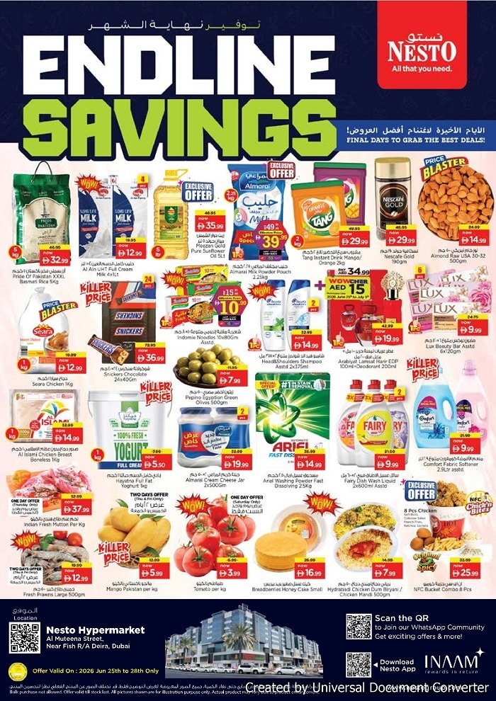Nesto Burj Nahar Endline Savings Offers