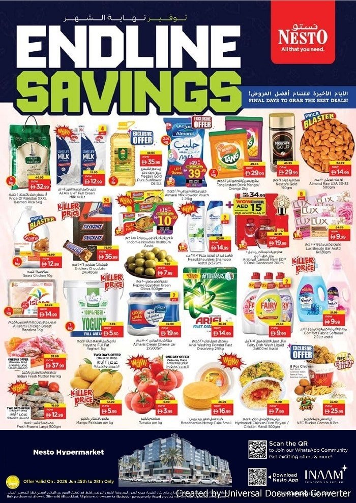 Nesto Abu Dhabi Endline Savings Promotion