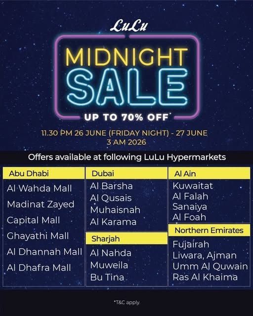 Lulu Abu Dhabi Midnight Sale