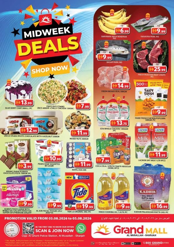 Grand Mall Sharjah Midweek deals