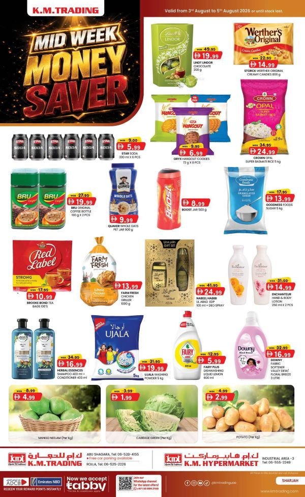 KM Trading Sharjah mid week Money Savers
