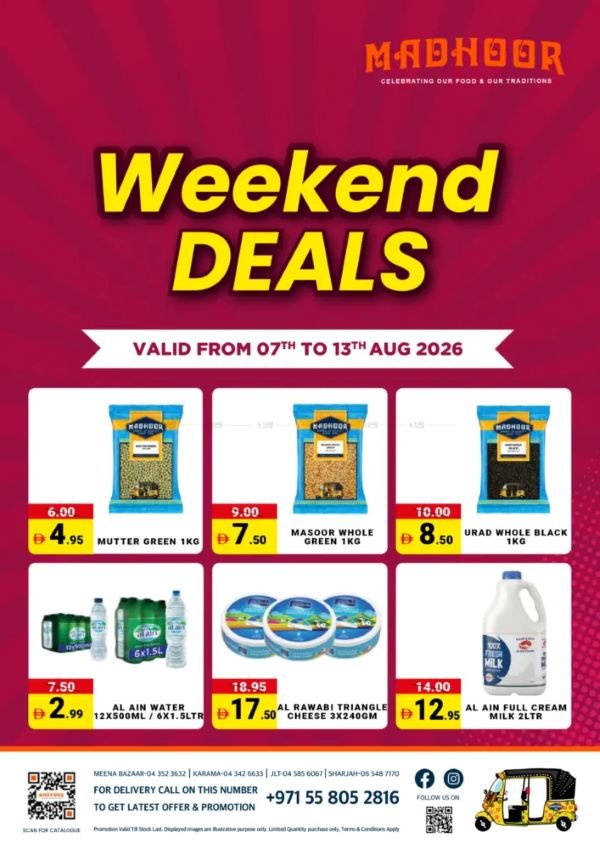 Madhoor Stores Weekend deals