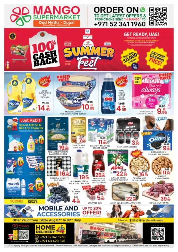Mango Supermarket- Oud Metha Summer offers