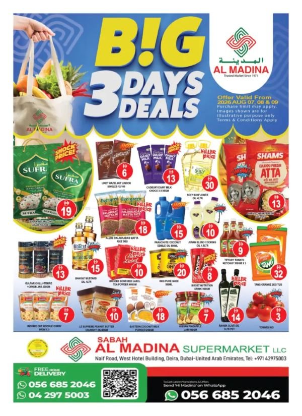 Sabah Al Madina Naif Big 3 days deals